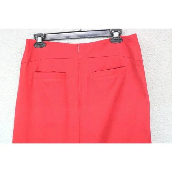 Monroe and Main Red Midi Skirt-Size 8-Office-Business-Pockets - Picture 5 of 8